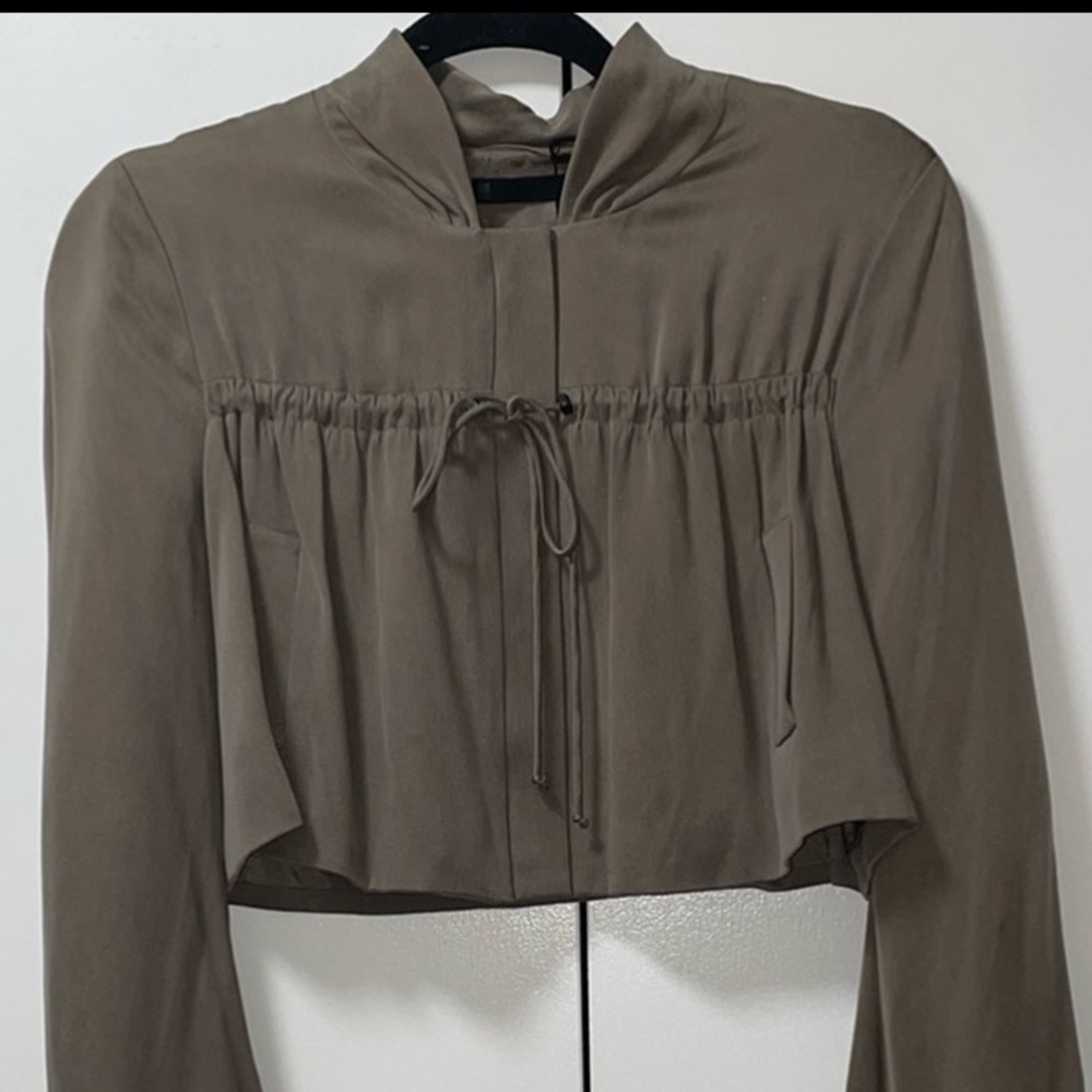 100% Silk Karl Lagerfield Crop Jacket